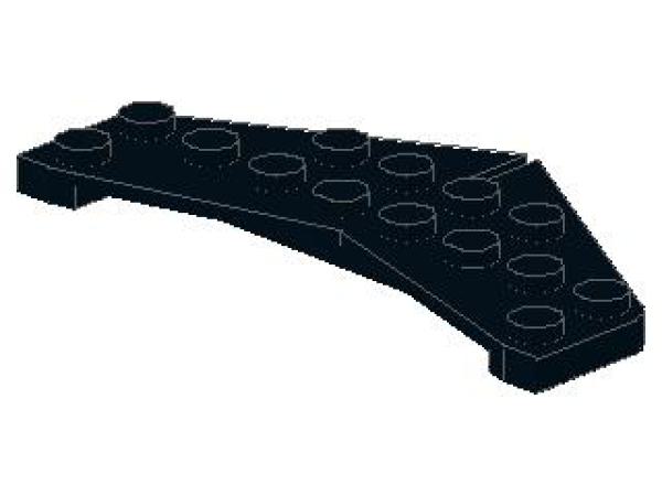 Lego Wedge Plate 4 x 8 (3474) black